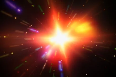 Abstract background of light explosion. Starburst. Sunbeams. The elements of Stock-Illustration