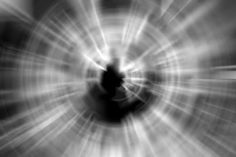 Abstract background with light eye magic rays Illustrazione stock