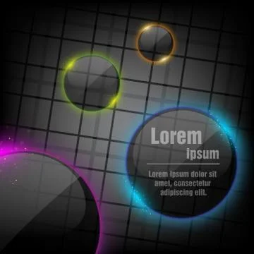 Abstract background with light frame Stock Illustration