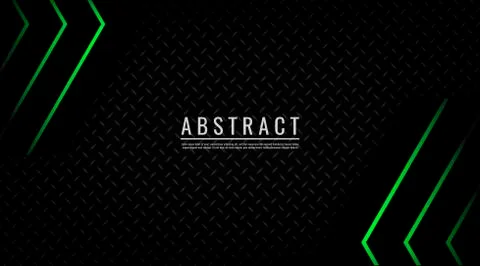 Abstract Background Light Green Neon Technology Geometric Vector Stock Illustration