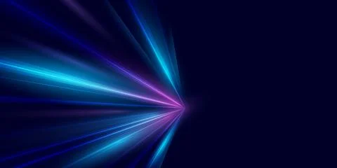 Abstract background of light lines moving with speed. Colourful dynamic mot.. Stock Illustration