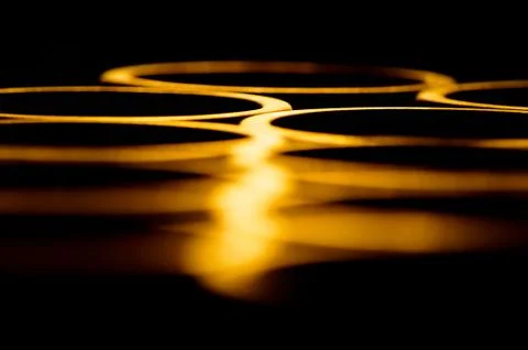 Abstract background light reflected from the lip glasses Stock Photos