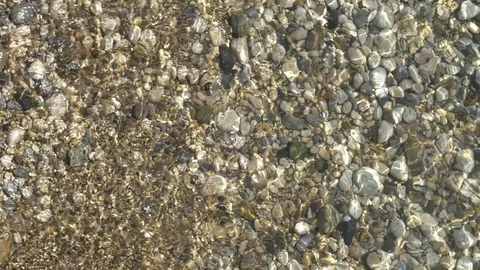 Abstract background from light refraction of water and pebble Stock Footage 100143461