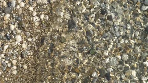 Abstract background from light refraction of water and pebble Stock Footage 100143726