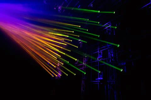 Abstract background of light show Stock Illustration