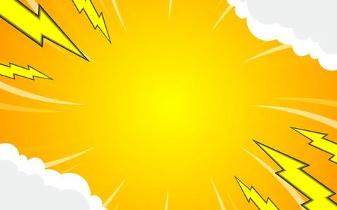 Abstract background with light of sunburst. yellow starburst with halftone... Stock Illustration