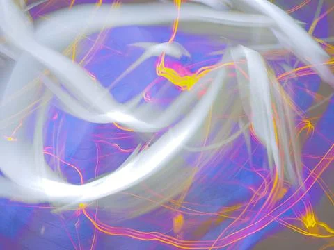 An abstract background of light trails and swirls Stock Photos