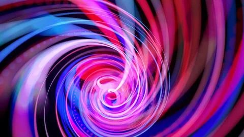 Abstract background with light trails, stream of red blue neon lines in space Stock Illustration