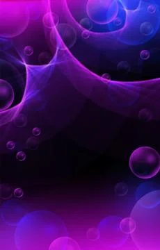 Abstract background. Light waves. Bubbles and lights. Fun. Night. Entertain.. Stock Illustration