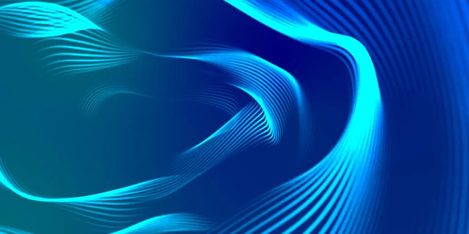 Abstract background with lighting blue lines Stock Illustration