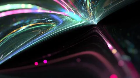 Abstract Background Lights Particles Rays Stock Illustration