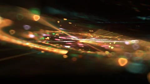 Abstract Background Lights Particles Rays Stock Illustration