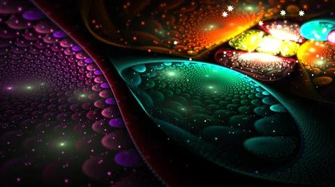 Abstract Background Lights Particles Rays Stock Illustration