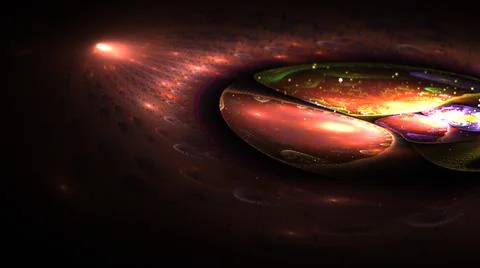 Abstract Background Lights Particles Rays Stock Illustration