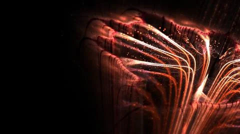 Abstract Background Lights Particles Rays Stock Illustration