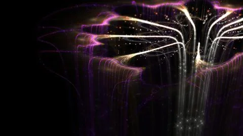 Abstract Background Lights Particles Rays Stock Illustration