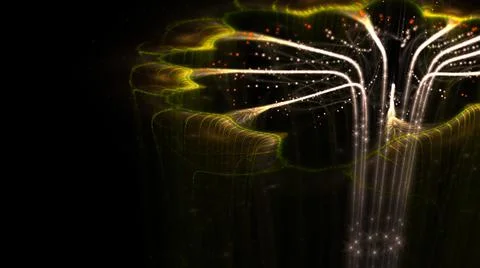 Abstract Background Lights Particles Rays Stock Illustration