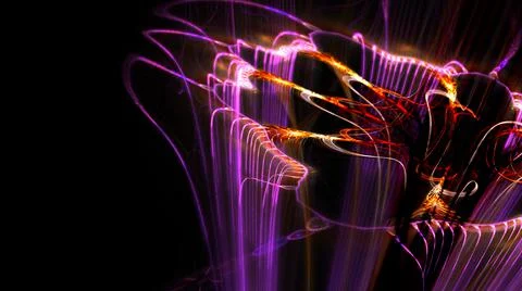 Abstract Background Lights Particles Rays Stock Illustration