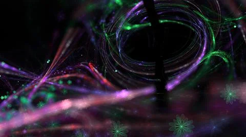 Abstract Background Lights Particles Rays Stock Illustration