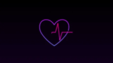 Abstract background with line heart beat. 4k animation Stock Footage 140340150