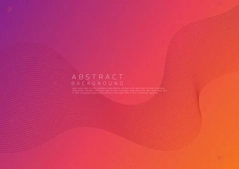 Abstract background line movement flow modern colorful art design Stock Illustration