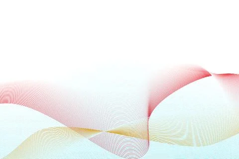 Abstract background line waves with copy space for your text Stock Illustration