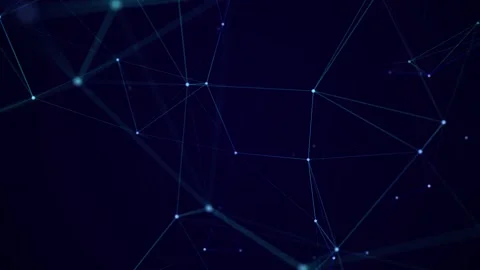Abstract background with lines and dots. Network connection structure. Stock Footage 155754379