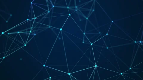 Abstract background with  lines and dots. Network connection structure. Stock Footage 155754557