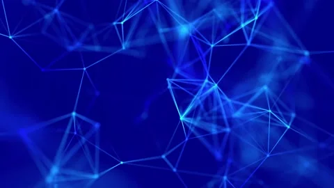 Abstract background with  lines and dots. Network connection structure. Stock Footage 155754656