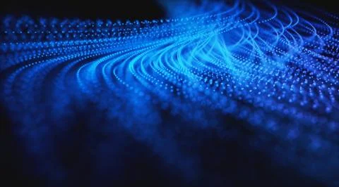 Abstract Background Lines And Dots Stock Illustration