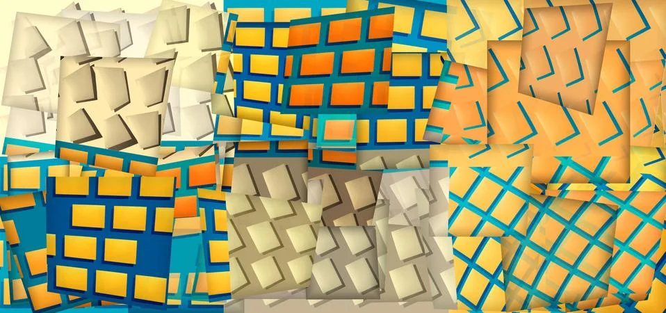 Abstract background of lines and rectangular geometric shapes Fotos de archivo