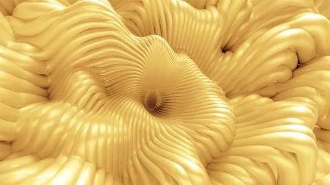 Abstract background with lines and waves. 3d illustration, 3d rendering. Stock Illustration