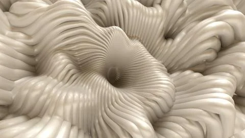 Abstract background with lines and waves. 3d illustration, 3d rendering. Stock Illustration