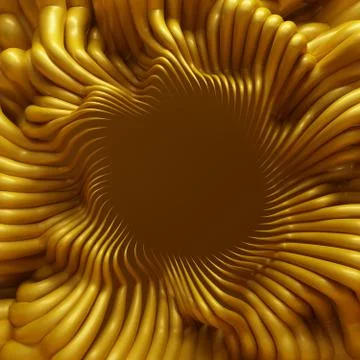 Abstract background with lines and waves. 3d illustration, 3d rendering. Stock Illustration