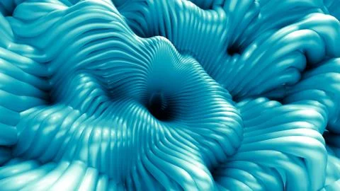 Abstract background with lines and waves. 3d illustration, 3d rendering. Stock Illustration