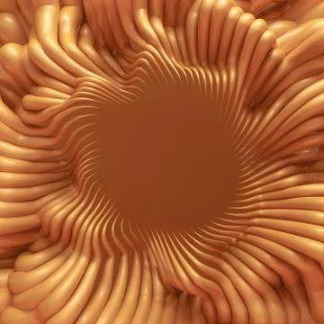 Abstract background with lines and waves. 3d illustration, 3d rendering. Stock Illustration