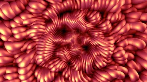 Abstract background with lines and waves. 3d illustration, 3d rendering. Stock Illustration
