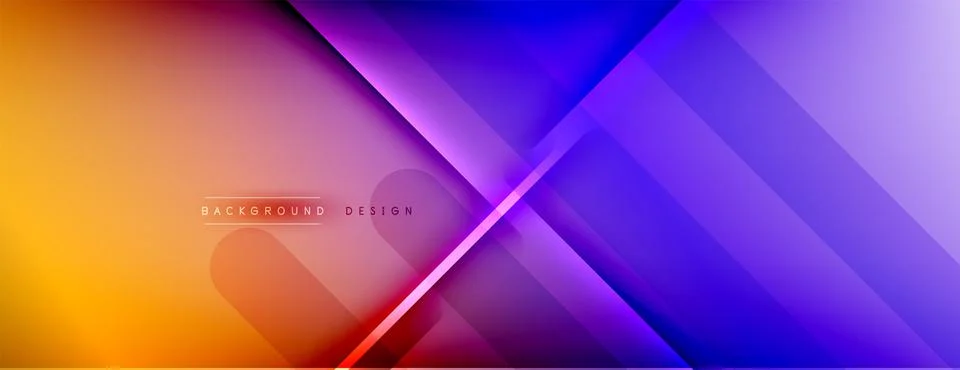 Abstract background - lines composition created with lights and shadows Stock Illustration