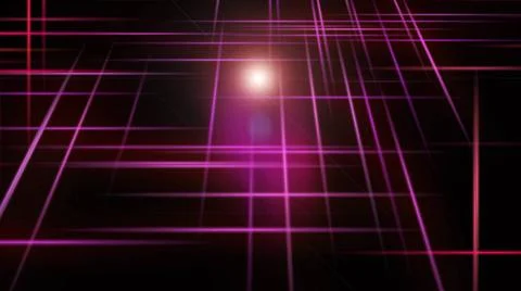 Abstract background with lines in the dark space, 3d render computer gener... Stock Photos