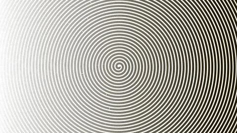 Abstract background of the lines of different thickness, twisted into a spiral. Stockillustratie