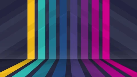 Abstract background with lines looping animation full screen colored Video stock 268645693