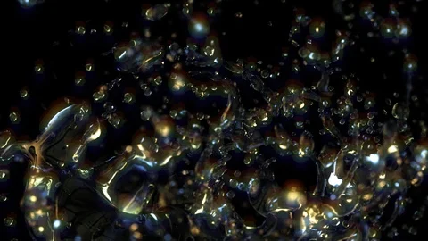 Abstract background with liquid 3D render Vídeos de archivo 95556466