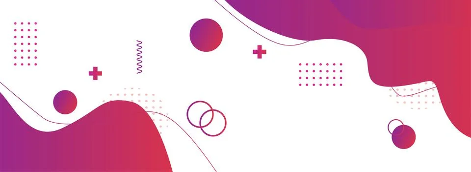 Abstract background with liquid and simple shapes Stock Illustration