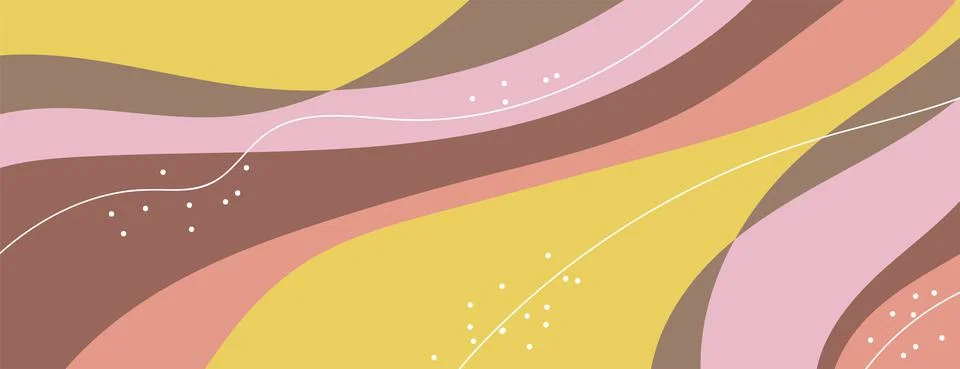 Abstract background with liquid blob and wavy pattern Stock Illustration