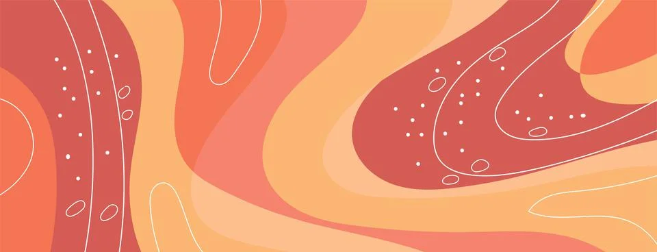 Abstract background with liquid blob and wavy pattern Illustrazione stock