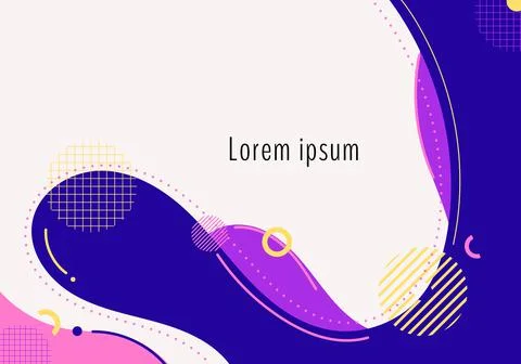 Abstract background liquid dynamic waves and organic shapes forms pattern Stock Illustration
