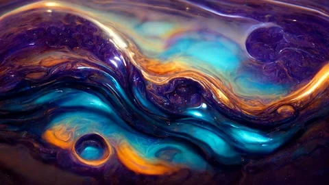 Abstract background liquid effect, Background holographic marble liquid Stock Footage 208936811