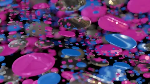 Abstract Background With Liquid Elements Stock Footage 165761274