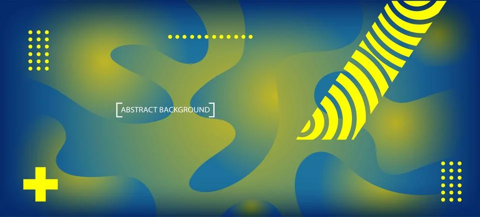 Abstract background with liquid gradient and wavy pattern Stock Illustration