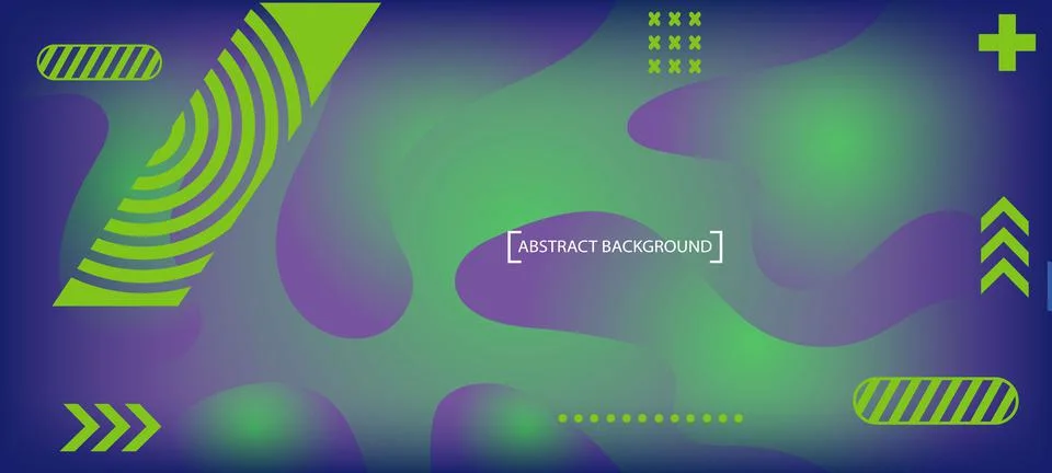 Abstract background with liquid gradient and wavy pattern Stock Illustration